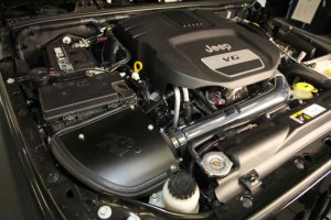 Jeep Wrangler Performance Air Intake - K&N Engineering - 77 Series Metal Cold Air Intake - `12-`18